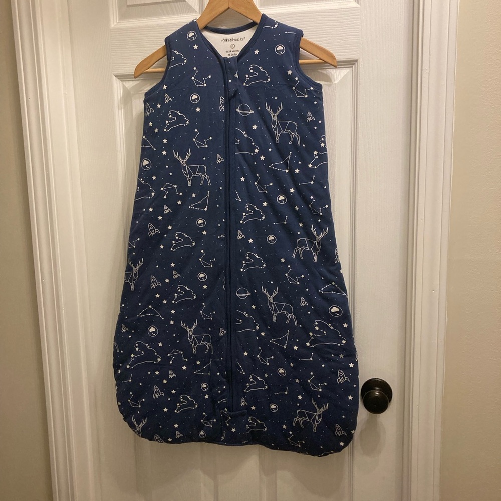 Navy Sleep Sack 2.5 Tog Bamboo 18-24 months NWOT